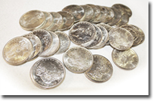 Coins, silver coins, gold coins