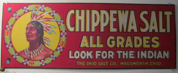 Chippewa Salt sign